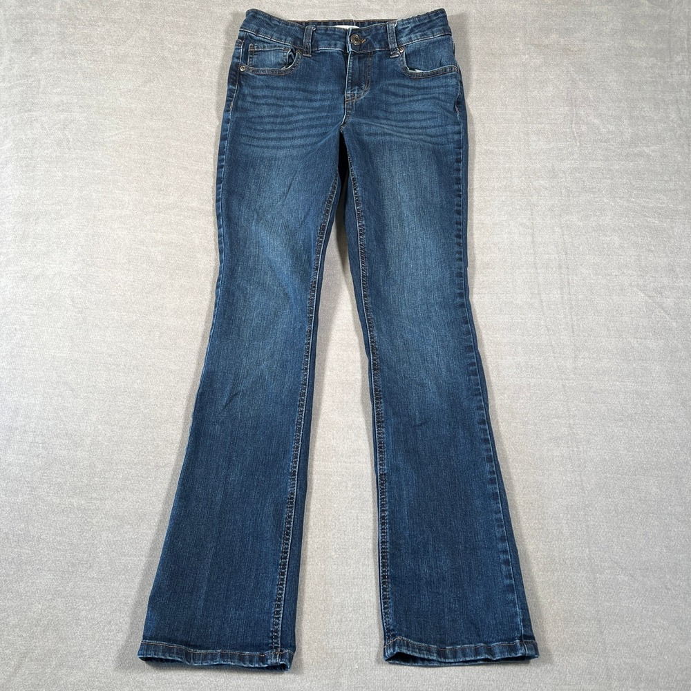 m jeans by maurices Classic Slim Boot Mid Rise Jeans Women 4 Blue Denim